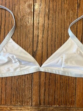 bestform bra vintage 34A Triangle Wirelesss Bralette Style 6212 Blue